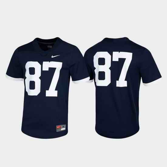 Men Penn State Nittany Lions 87 Navy Untouchable Game Jersey